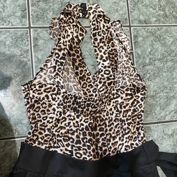 Beautiful Leopard Print Jumper size L - Picture 6 of 10
